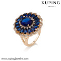 14737 Fashion jewelry artificial zircon stone wholesale women's 18k gold finger rings designs